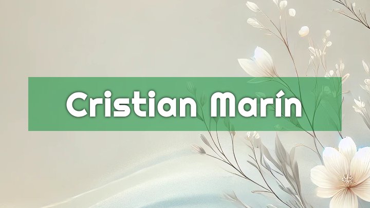 Cristian Marín, Saint Augustine, FL