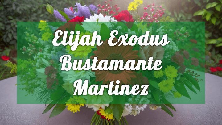 Elijah Exodus Bustamante Martinez, Salt Lake City, UT